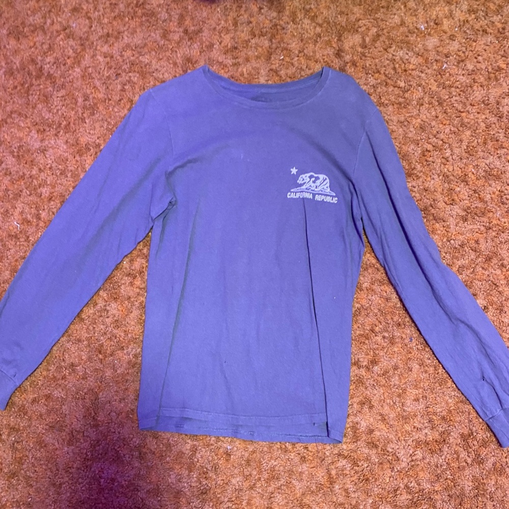 california republic grey long sleeve shirt